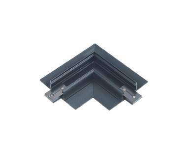 Inlight Οριζόντιος σύνδεσμος γωνία για μαγνητική mini χωνευτή ράγα σε μαύρη απόχρωση (TCM003-Black)