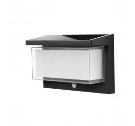 it-Lighting Juniper LED 8W 3000K Solar Wall Light in Black Color D:222x163x91mm (80206711S)