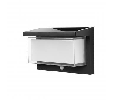 it-Lighting Juniper LED 8W 3000K Solar Wall Light in Black Color D:222x163x91mm (80206711S)