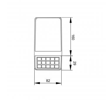 it-Lighting Annecy LED 2W 2700K | 6500K Solar Outdoor Wall Lamp Black D:160x82x29 mm (80206910S)
