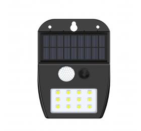 it-Lighting Meribel LED 2W 3000K  Solar Outdoor Wall Lamp Black D:130x10x50mm (80207011S)