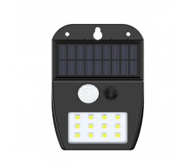 it-Lighting Meribel LED 2W 3000K  Solar Outdoor Wall Lamp Black D:130x10x50mm (80207011S)
