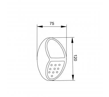 it-Lighting Moon LED 0,8W 2700K | 6500K Solar Outdoor Wall Lamp Black D:120x75x41mm (80206810S)