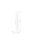 it-Lighting Barton LED 15W 3000K Outdoor Wall Lamp Black D:45x80x600 mm (80205911)