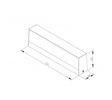 it-Lighting Gio LED 16W 3CCT Outdoor Up-Down Wall Lamp Anthracite D:46x83x331mm (80206340)