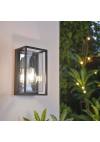 it-Lighting Zar Outdoor Wall Lamp Black 1xE27 D:100x145x245mm (80205614)