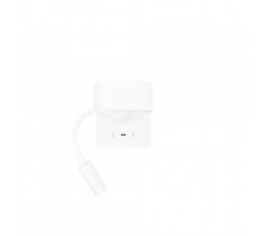 Inlight Επιτοίχιο φωτιστικό LED 9W 3000K από λευκό μέταλλο D:16cm (43036-White)