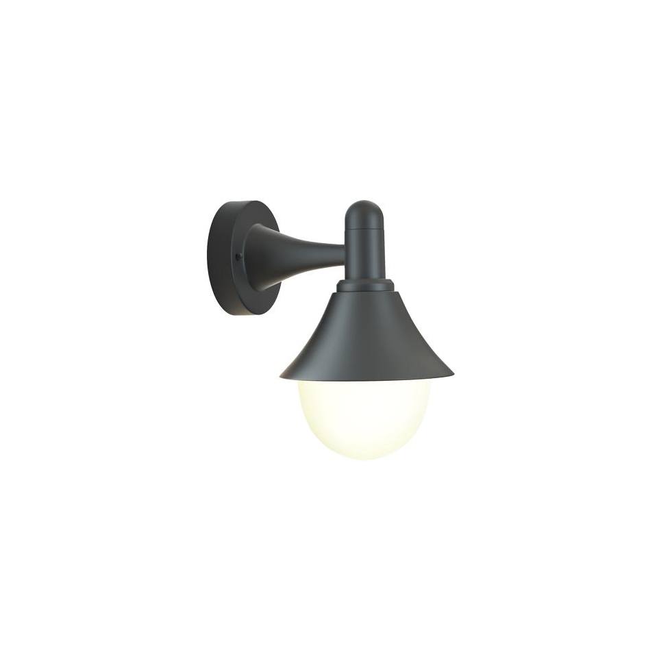 it-Lighting Rabun 1xE27 Outdoor Wall Lamp Black D:24.5cmx23.5cm (80202514)