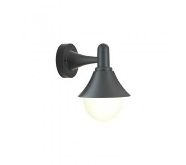 it-Lighting Rabun 1xE27 Outdoor Wall Lamp Black D:24.5cmx23.5cm (80202514)