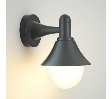 it-Lighting Rabun 1xE27 Outdoor Wall Lamp Black D:24.5cmx23.5cm (80202514)
