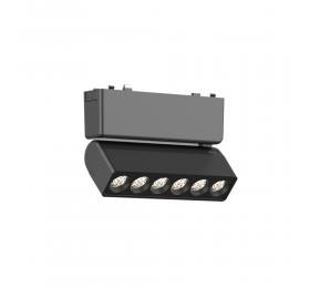 InLight Φωτιστικό LED 6W 3000K για Ultra-Thin μαγνητική ράγα σε μαύρη απόχρωση D:12,2cmX8cm (T03301-BL)