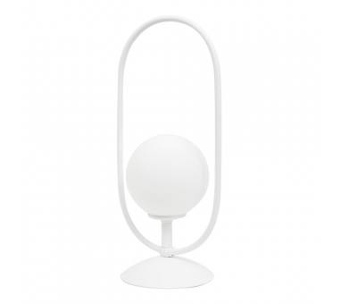 InLight Επιτραπέζιο φωτιστικό σε λευκή απόχρωση και λευκή οπαλίνα 1XG9 D:40cm (3041-WH)