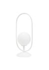 InLight Επιτραπέζιο φωτιστικό σε λευκή απόχρωση και λευκή οπαλίνα 1XG9 D:40cm (3041-WH)