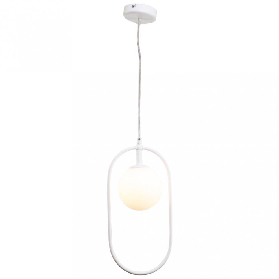 InLight Κρεμαστό φωτιστικό σε λευκή απόχρωση και λευκή οπαλίνα 1XG9 D:40cm (4050-WH)