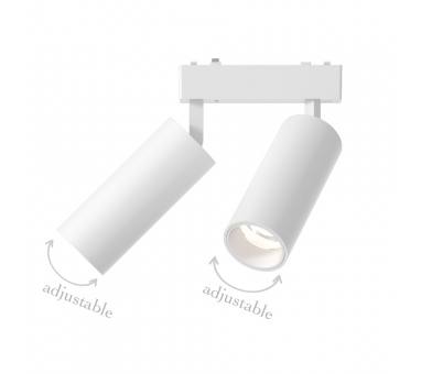 InLight Φωτιστικό LED 2x9W 3000K για Ultra-Thin μαγνητική ράγα σε λευκή απόχρωση D:16cmX4,4cm (T03801-WH)