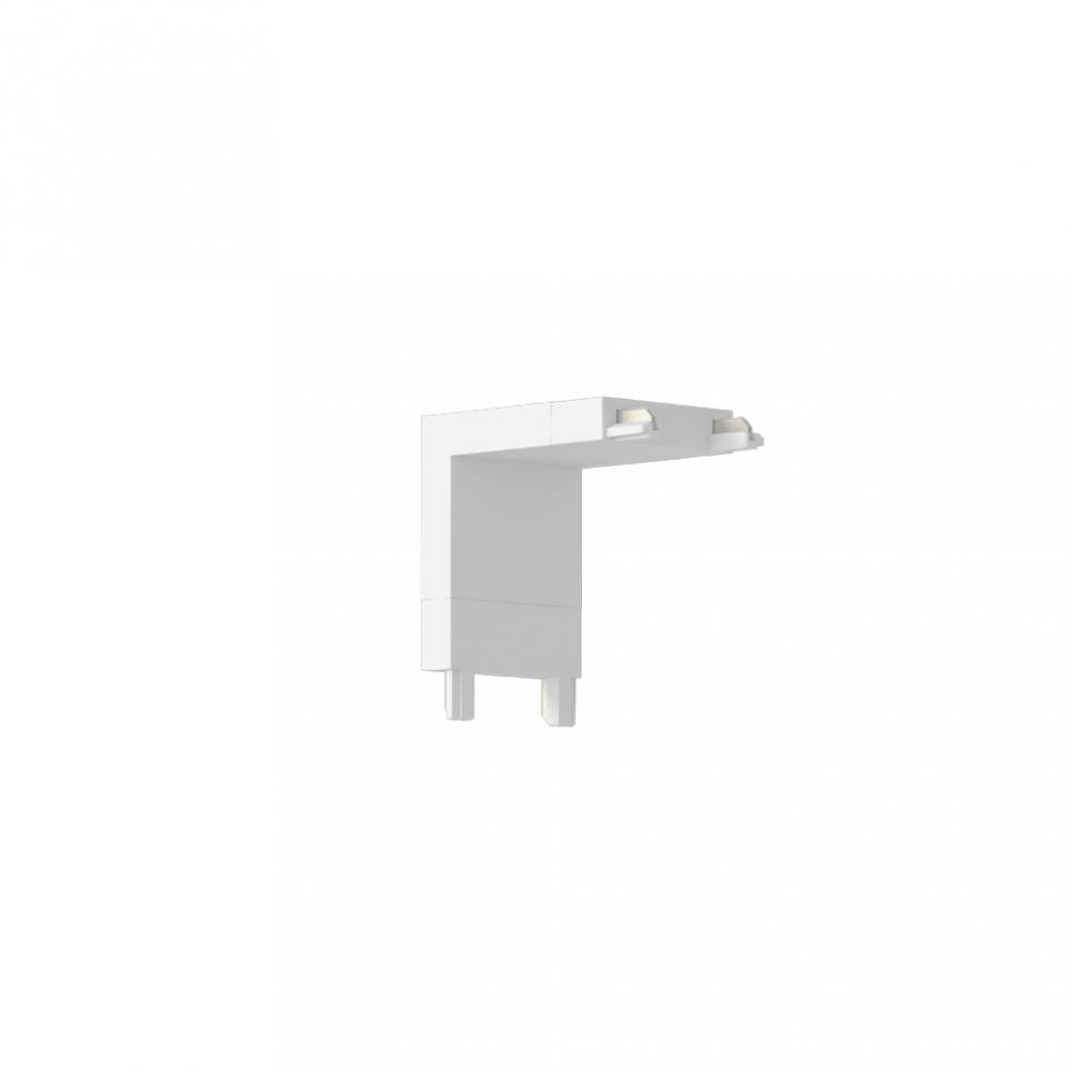 InLight Σύνδεσμος γωνία για Ultra-Thin μαγνητική ράγα σε λευκή απόχρωση (TC022-WH)