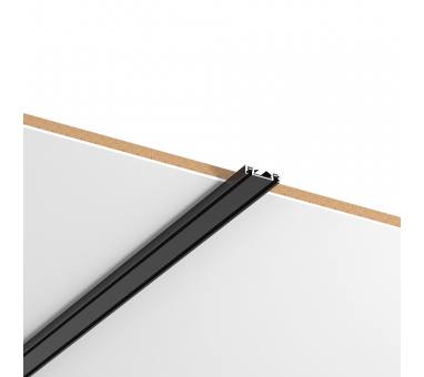 InLight Ultra-Thin μαγνητική ράγα σε μαύρη απόχρωση D:2m (TR008-BL)