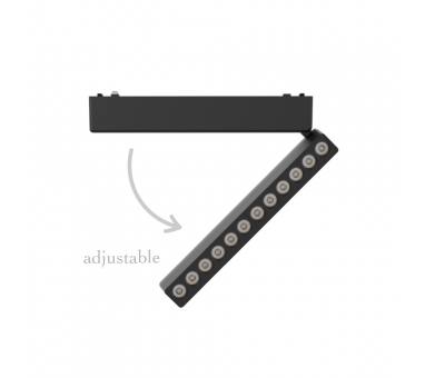 InLight Φωτιστικό LED 12W 3CCT για Ultra-Thin μαγνητική ράγα σε μαύρη απόχρωση (by tuya and zigbee) D:23cmX8cm (T04805-BL)