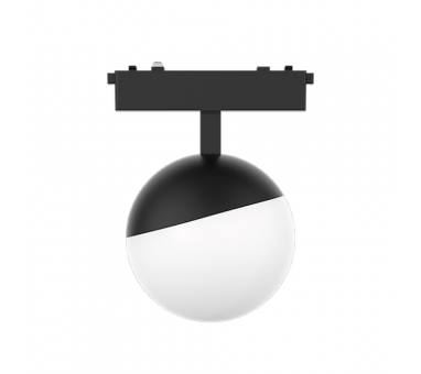 InLight Φωτιστικό LED 6W 3CCT για Ultra-Thin μαγνητική ράγα σε μαύρη απόχρωση (by tuya and zigbee) D:10cmX10cm (T05305-BL)