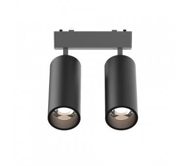 InLight Φωτιστικό LED 2x9W 3CCT για Ultra-Thin μαγνητική ράγα σε μαύρη απόχρωση D:16cmX4,4cm (T05205-BL)