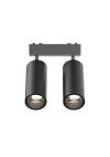 InLight Φωτιστικό LED 2x9W 3CCT για Ultra-Thin μαγνητική ράγα σε μαύρη απόχρωση D:16cmX4,4cm (T05205-BL)