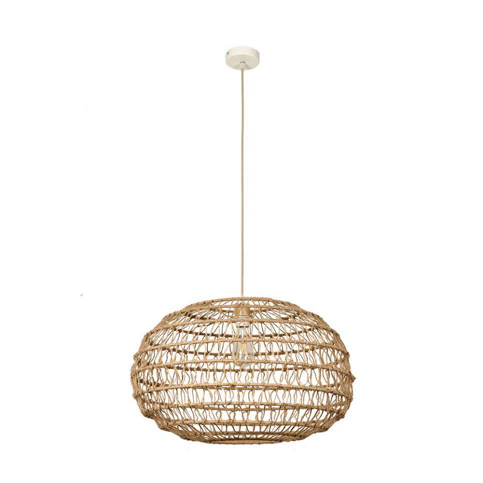 InLight Κρεμαστό Φωτιστικό από σχοινί 1xE27 D:60cm (4041-A)