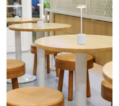 InLight Επιτραπέζιο επαναφορτιζόμενο φωτιστικό 3000K σε λευκή απόχρωση (3035-White)