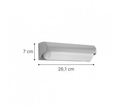 InLight Erie LED 10W 3000K Outdoor Wall Lamp Grey D:26,1cmx7cm (80203030)