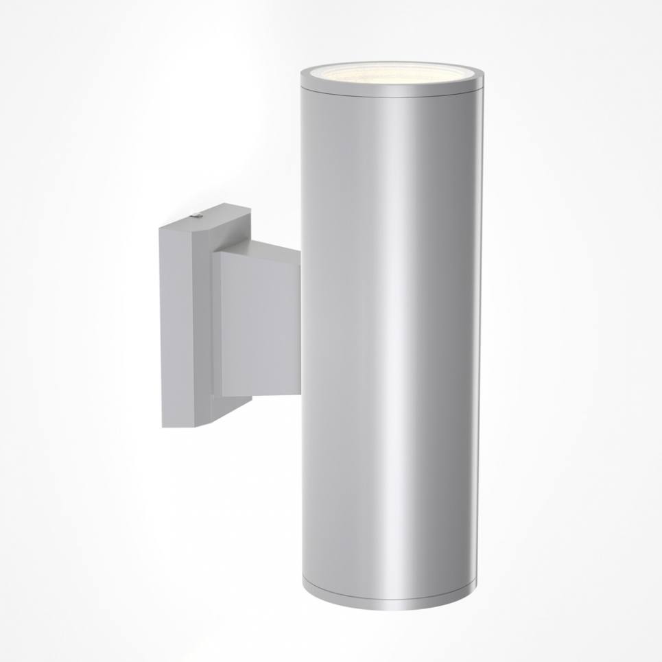 InLight Winnipeg 2xΕ27 Outdoor Up-Down Wall Lamp Grey D:15.3cmx26cm (80203434)