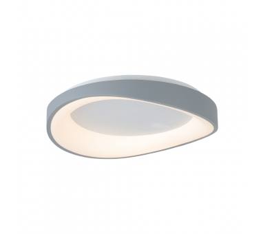 InLight Πλαφονιέρα οροφής LED 72W 3CCT από γκρί μέταλλο και λευκό ακρυλικό D:45cm (42033-Gray)