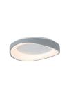 InLight Πλαφονιέρα οροφής LED 72W 3CCT από γκρί μέταλλο και λευκό ακρυλικό D:45cm (42033-Gray)