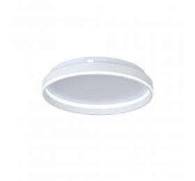 InLight Πλαφονιέρα οροφής LED 65W 3CCT από λευκό μέταλλο και ακρυλικό D:50cm (42032-White)