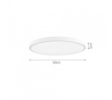 InLight Πλαφονιέρα οροφής LED 110W 3CCT (by switch on base) από γκρί μέταλλο και ακρυλικό D:60cm (42035-B-Gray)