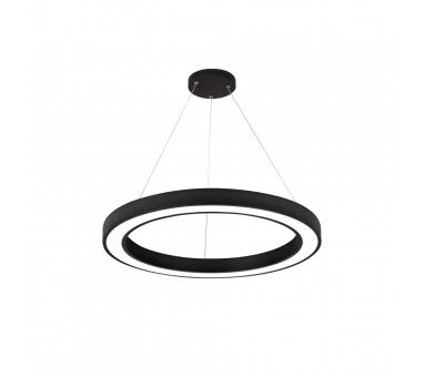 InLight Κρεμαστό φωτιστικό LED 68W 3CCT (by switch on base) σε μαύρη απόχρωση D:60cm (6073-60-BL)