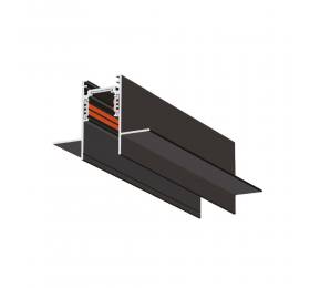 InLight Χωνευτή μαγνητική ράγα σε μαύρη απόχρωση D:2m (TR0010-BL)