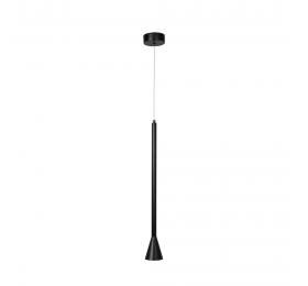InLight Κρεμαστό φωτιστικό LED 7W 3000K σε μαύρη απόχρωση D:60cm (4051-BL)