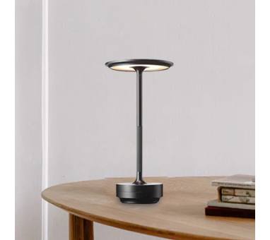 InLight Επιτραπέζιο επαναφορτιζόμενο φωτιστικό 3CCT σε νίκελ  απόχρωση (3055-Nickel Satin )