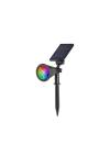 InLight Amistad-LED 2W RGB Solar Spike Light in Black Color (80204910S)