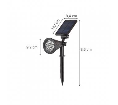 InLight Amistad-LED 2W RGB Solar Spike Light in Black Color (80204910S)