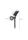 InLight Amistad-LED 2W RGB Solar Spike Light in Black Color (80204910S)