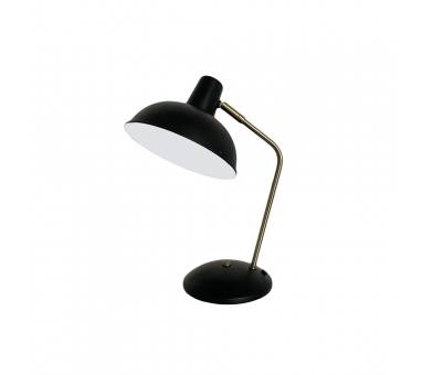 InLight Επιτραπέζιο φωτιστικό από μαύρο μέταλλο 1XE27 D:38cm (3051-Black)