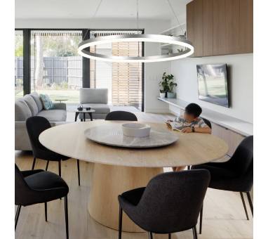 InLight Κρεμαστό φωτιστικό LED 45W 3CCT (by switch on base)   6095-C-Silver