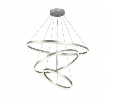 InLight Κρεμαστό φωτιστικό LED 100W 3CCT (by switch on base)   6095-A-Silver