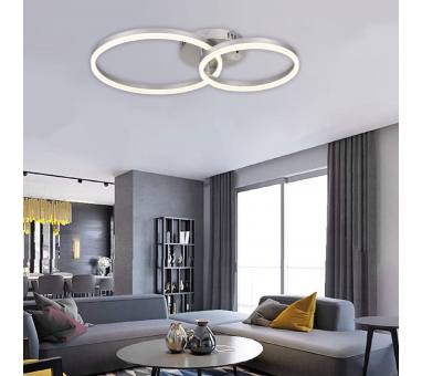 InLight Κρεμαστό φωτιστικό LED 45W 3CCT (by switch on base) 6094-B-Silver