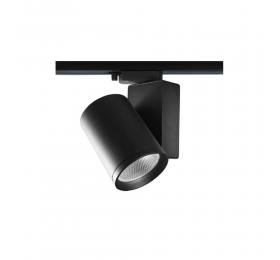 InLight Σποτ τριφασικής ράγας LED 30W 3CCT με επιλογή εναλλαγής μοιρών σε μαύρη απόχρωση D:10,3cmX13,6cm ( T3-06500-Black)