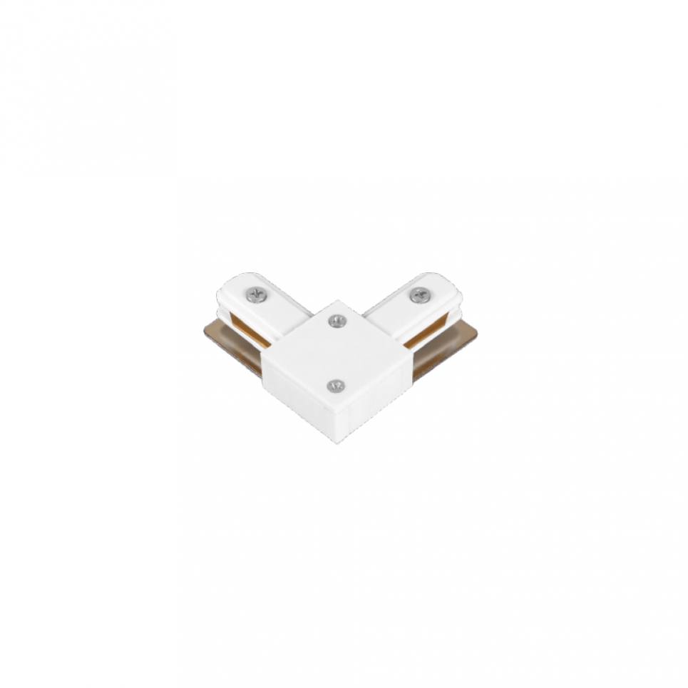 InLight Σύνδεσμος L Λευκός Μονοφασικής Ράγας (TC1-029-WH)