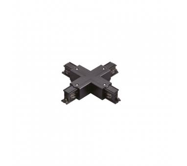 InLight Σύνδεσμος Σταυρός Μαύρος Μονοφασικής Ράγας (TC1-031-BL)