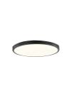 InLight Πλαφονιέρα οροφής LED 24W 3CCT (by switch on base) από μαύρο μέταλλο και ακρυλικό D:30cm (42035-D-Black)