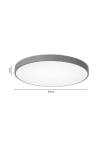 InLight Πλαφονιέρα οροφής LED 24W 3CCT (by switch on base) από λευκό μέταλλο και ακρυλικό D:30cm (42035-D-White)
