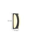 InLight Wildwood - E27 Outdoor Wall Lamp in Grey Color (80203634)